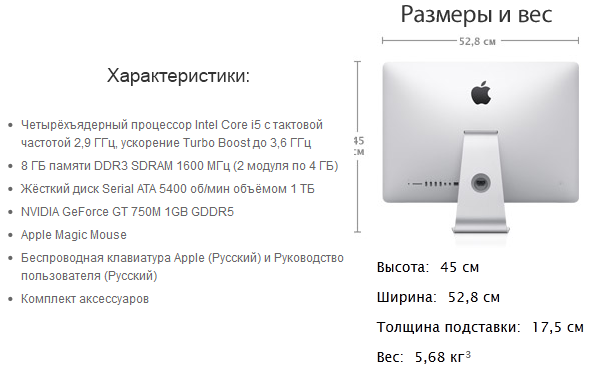 Купить iMac (ME087)