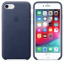 Кожаный чехол для iPhone 8/7 - цвет "тёмно-синий" - 