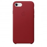 Кожаный чехол для iPhone 8/7 - цвет "красный"