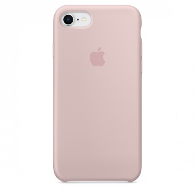 Силиконовый чехол для iPhone 8/7 - цвет «розовый песок» Силиконовый чехол от Apple — отличное дополнение к вашему iPhone. Он плотно прилегает к кнопкам громкости и режима сна, точно повторяет контуры телефона и при этом не делает его громоздким. Мягкая подкладка из микрофибры защищает корпус iPhone, а внешняя силиконовая поверхность приятна на ощупь. Чехол не придётся снимать даже во время беспроводной зарядки.
