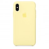 Силиконовый чехол для iPhone X - цвет «лимонный крем»