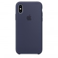 Силиконовый чехол для iPhone X - цвет «темно-синий»