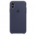 Силиконовый чехол для iPhone X - цвет «темно-синий»