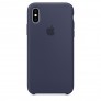 Силиконовый чехол для iPhone X - цвет «темно-синий» - 