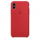 Силиконовый чехол для iPhone X - цвет «красный»