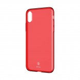 Чехол Baseus Simple Series Transparent для iPhone XS (красный)
