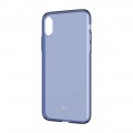 Чехол Baseus Simple Series Transparent для iPhone XS (синий)