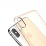 Чехол Baseus Simple Series Transparent для iPhone X (золотистый) - 