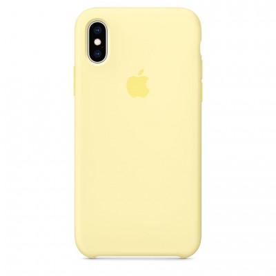 Силиконовый кейс для iPhone Xs - цвет &quot;желтый&quot; Силиконовый чехол от Apple — отличное дополнение к вашему iPhone XS. Он плотно прилегает к кнопкам громкости и режима сна, точно повторяет контуры телефона и при этом не делает его громоздким. Мягкая подкладка из микрофибры защищает корпус iPhone, а внешняя силиконовая поверхность приятна на ощупь. Чехол не придётся снимать даже во время беспроводной зарядки.