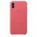 Кожаный чехол для iPhone Xs - цвет "розовый пион"