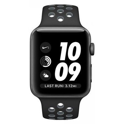 38mm Apple Watch Nike+ Space (MQ102) 38mm Apple Watch Nike+ Space Gray (MQ102) Aluminum Case with Anthracite/Black Nike Sport Band 
