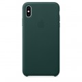 Кожаный чехол для iPhone XS Max, цвет «зелёный лес»