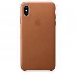 Кожаный чехол для iPhone XS Max - цвет "золотисто-коричневый"