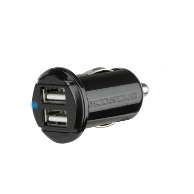 Авто зарядка Scosche reVolt pro c2 (черный) Двух портовое автомобильное USB зарядное устройство от Scosche (USBC202M) для iOS-гаджетов и не только 10W (2.1A)