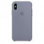 Силиконовый чехол для iPhone XS -цвет «тёмная лаванда» - 