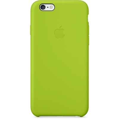 Силиконовый кейс для iPhone 6 - зеленый Силиконовый чехол (кейс), разработанные Apple для iPhone 6. Смартфон в чехле обволакивает подкладка из микроволокна, которая защищает корпус.