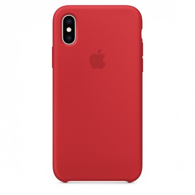 Силиконовый чехол для iPhone XS - (PRODUCT) RED Силиконовый чехол от Apple — отличное дополнение к вашему iPhone XS. Он плотно прилегает к кнопкам громкости и режима сна, точно повторяет контуры телефона и при этом не делает его громоздким. Мягкая подкладка из микрофибры защищает корпус iPhone, а внешняя силиконовая поверхность приятна на ощупь. Чехол не придётся снимать даже во время беспроводной зарядки.