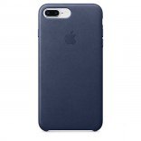 Кожаный чехол для iPhone 8 Plus/7 Plus - цвет "тёмно-синий"