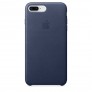 Кожаный чехол для iPhone 8 Plus/7 Plus - цвет "тёмно-синий" - 