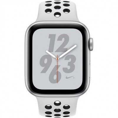 Apple Watch Series 4 Nike+ (eSIM) 44mm Silver Aluminium Apple Watch Series 4 Nike+ (GPS + Cellular) 44mm Silver Aluminium Case with Pure Platinum/Black Nike Sport Band (MTXC2)
