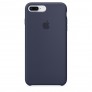 Силиконовый чехол для iPhone 8 Plus/7 Plus - цвет тёмно-синий - 