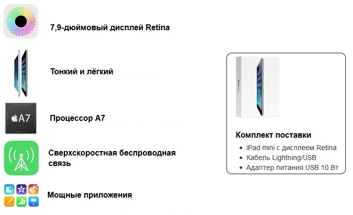 Особености iPad mini 2