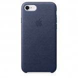 Кожаный чехол для iPhone 8/7 - цвет "тёмно-синий"