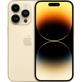 iPhone 14 Pro Max 128GB Gold (MQ9R3) Як і в попередньому поколінні, iPhone 14 Pro Max – найбільший та автономний смартфон лінійки «Pro». Діагональ дисплея пристрою складає 6,7 дюймів, виконаний за технологією OLED Super Retina XDR. Саме на дисплеї видно найбільшу інновацію 2022 року у смартфонах Apple для покращення взаємодії з користувачем – «Dynamic Island». Цю фішку можна позначити сучасним обіграванням фронтальних датчиків FaceID та оновленою 12 Мп селфі-камери з автофокусом. Дизайн смартфона не зазнав змін, збільшився тільки майданчик під тильні камери і додалося нове забарвлення Deep Purple iPhone 14 Pro Max - обладнано абсолютно новою 48 Мп основною камерою з апертурою ƒ/1.78 удосконаленою за всіма характеристиками. Процесор традиційно теж оновився і тепер це Apple A16 Bionic, продуктивності якого вистачить на багато років вперед.