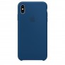 Силиконовый кейс для iPhone Xs Max - цвет "синий" - 