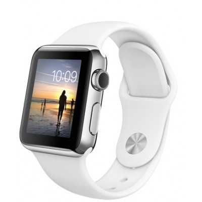 42mm Apple Watch Silver (MNNL2) 42mm Apple Watch Series 1 Silver  Aluminum Case with White Sport Band