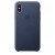 Силиконовый кейс для iPhone Xs Max - цвет "темно синий"