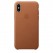 Кожаный чехол для iPhone Xs Max - цвет "золотисто - коричневый"