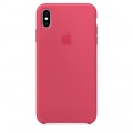 Силиконовый кейс для iPhone Xs Max - цвет «красный каркаде»