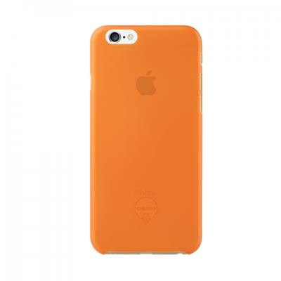 Накладка Ozaki O!coat 0.3 Jelly - оранжевый Полупрозрачная чехол-накладка для смартфона iPhone 6 толщиной 0,3 мм. Защитная пленка для дисплея и салфетка из микрофибры в комплекте.