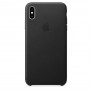 Кожаный чехол для iPhone XS Max - цвет "чёрный" - 