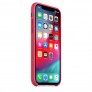 Силиконовый чехол для iPhone XS - цвет "красный каркаде" - 