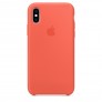 Силиконовый чехол для iPhone XS - цвет «спелый нектарин» - 