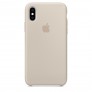 Силиконовый чехол для iPhone XS - цвет "бежевый" - 