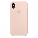 Силиконовый чехол для iPhone XS - цвет «розовый песок»
