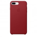 Кожаный чехол для iPhone 8 Plus/7 Plus - цвет "красный"