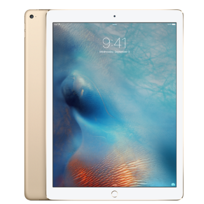 iPad Pro 32Gb (Wi-Fi) Gold [ML0H2LL] Цвет корпуса: золотой. Экран: 12,9" Retina (2732×2048, 264ppi). Процессор: Apple A9X (64 бит) + M9. Камера основная: 8Мп, FullHD 1080p. Камера вспомогательная: 1,2Мп, HD 720p. Связь: Wi-Fi 802.11a/​b/​g/​n/​ac, Bluetooth 4.2. Гарантия: 1 год от СЦ "iService"