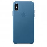 Кожаный чехол для iPhone Xs - цвет "лазурная волна"